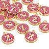 Golden Plated Alloy Enamel Charms X-ENAM-S118-08Z-4