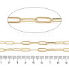 Rack Plating Oval Brass Curb Chains CHC-A010-01G-08-2