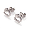 Tarnish Resistant 304 Stainless Steel Stud Earrings EJEW-N045-04P-1