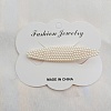 Imitation Pearl Alligator Hair Clips PW-WGA4327-09-1