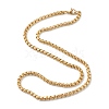 304 Stainless Steel Box Chain Necklaces STAS-G244-80A-G-1