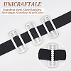 Unicraftale 8Pcs Belt 316 Stainless Steel Slide Buckles STAS-UN0051-32-5