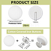 24Pcs Pure Cotton Covered Iron Buttons BUTT-BC0001-19C-2