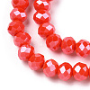 Electroplate Glass Beads Strands EGLA-A034-P8mm-A10-2