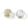 Transparent Spray Painted Glass Beads X1-EGLA-N018-4mm-03-3