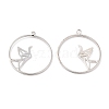 Alloy Hollow Pendants PALLOY-P239-02P-2