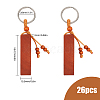 CHGCRAFT 26Pcs Iron Key Ring Keychain AJEW-CA0003-19-2