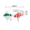 Frog & Mushroom Alloy Open Cuff Ring for Women JR943B-2