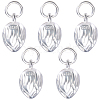 Beebeecraft 5Pcs 925 Sterling Silver Charms STER-BBC0005-35S-1