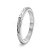 Titanium Steel Rotatable Finger Ring for Women Men PW-WG3B7F0-01-1