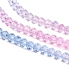 Transparent Painted Glass Beads Strands X1-DGLA-A034-T4mm-A08-4