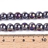 Electroplate Opaque Glass Beads Strands GLAA-T032-P8mm-AB15-4