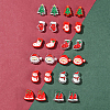 24Pcs 12 Styles Christmas Decorations Theme Opaque Acrylic Bead with Enamel FIND-FS0002-66-7