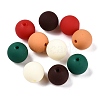 Rubberized Style Imitated Silicone Acrylic Beads MACR-T048-01B-01-1