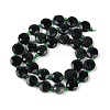 Natural Black Jade Beads Strands G-C116-A54-01-3