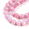 Electroplate Glass Beads Strands X-GLAA-N010-8mm-09-3