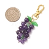 Grape Natural Amethyst Pendant Decorations HJEW-MZ00342-02-3