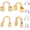 240Pcs 4 Styles Brass Wire Guardian and Protectors KK-BBC0019-11-1