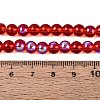 Transparent Electroplate Glass Beads Strands EGLA-Q132-6MM-01A-06-4