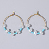 Mixed Rice Bead Vintage Imitation Pearl Earrings for Sophisticated Style DH7154-1-1