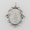 Tibetan Style Pendant Cabochon Settings LS-TIBEP-K020-28AS-1