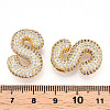 Brass Micro Pave Cubic Zirconia Pendants KK-N254-06G-S-3