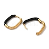 304 Stainless Steel & Enamel Hoop Earrings for Women EJEW-S237-14G-B-2