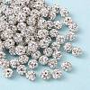 Polymer Clay Rhinestone Beads X-RB-A053-4mm-01-2