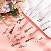 Music Theme Alloy Pendant Decoration HJEW-AB00411-7