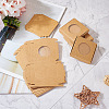 Square Kraft Paper Jewelry Storage Boxes CON-TAC0001-04C-6