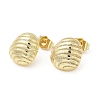 Rack Plating Brass Stud Earrings EJEW-F324-04G-1