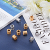 12Pcs 2 Styles Stainless Steel Textured Beads STAS-UN0020-79-4