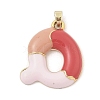 Alloy Enamel Pendants ENAM-S023-01G-Q-2