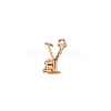 Brass Micro Pave Cubic Zirconia Charms KK-TAC0004-04Y-2