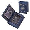 Book Shaped PU Leather Tie Clip Storage Boxes CON-CA0001-034A-1