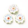 Handmade Porcelain Flower Beads Strands PORC-G006-14C-4