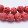 Natural Lava Rock Beads Strands X-G-F531-8mm-G11-3