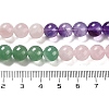 Natural Flower Amazonite & Amethyst & Flower Amazonite & Green Aventurine & Blue Aventurine Beads Strands G-B095-A01-01-5