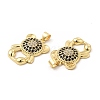 Brass Micro Pave Cubic Zirconia Pendants KK-H441-04G-3