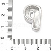 Brass Initial Beads KK-B167-27P-01P-3