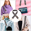 Flower Pattern Nylon Canvas Handbag Webbing Bag Straps PW-WG5C768-02-5