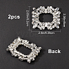 2Pcs Alloy Shoe Buckle Clips FIND-GF0002-79-2