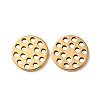 Hollow 304 Stainless Steel Charms STAS-G385-05G-02-1