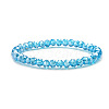 Fashionable Faceted Rondelle Glass Beads Stretch Bracelets for Women Girls Gift TQ6391-6-1