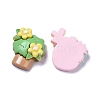 Spring Theme Opaque Cute Resin Decoden Cabochons RESI-B024-06-2