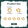 10Pcs 925 Sterling Silver Locking Jump Rings STER-PH0002-90-2