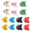 14Pcs 7 Colors Handmade Lampwork Beads LAMP-TA0002-43-2