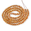 Crackle Transparent Glass Beads Strands X1-GLAA-N030-8mm-01G-2