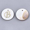 Natural Freshwater Shell Pendants SHEL-N027-04B-1