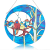 Four Birds Acrylic Suncatchers AJEW-WH0258-459-1